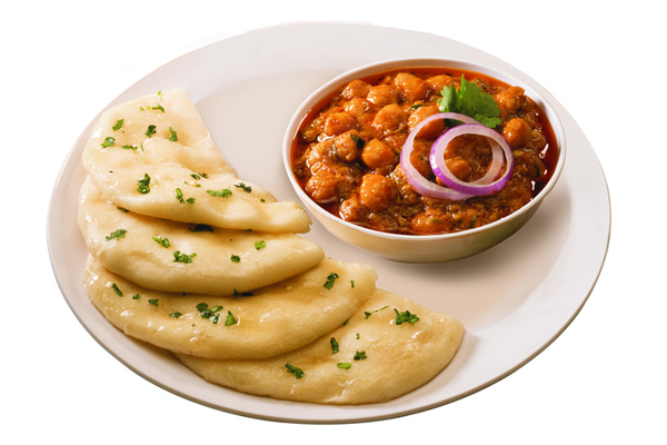 Onion Kulcha with Channa