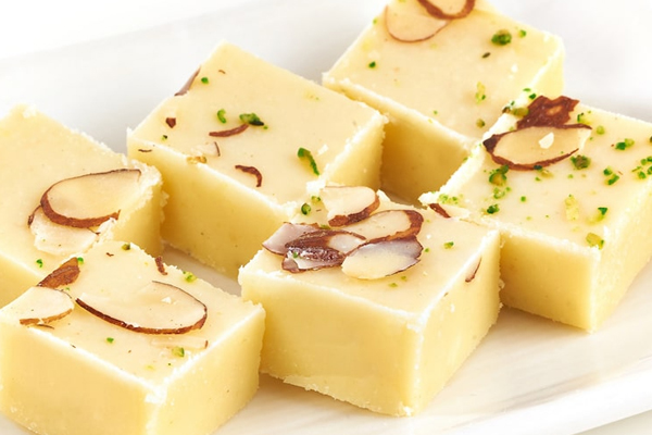 Khoya Badam Barfi White(1lb)